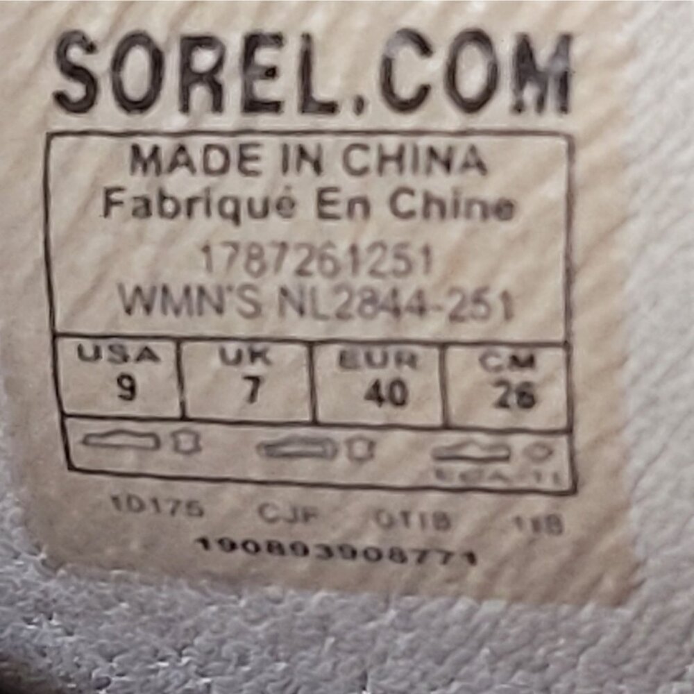 Sorel Nadia Women's Beige Peep Toe Ankle Boots US Size 9 - Picture 9 of 9